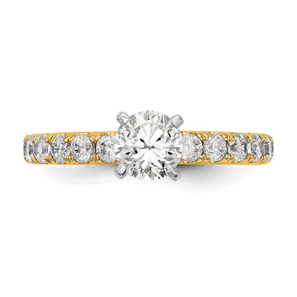 True Origin Lab Grown Diamond VS+ F+ Semi-Mount Peg Set Engagement Ring
