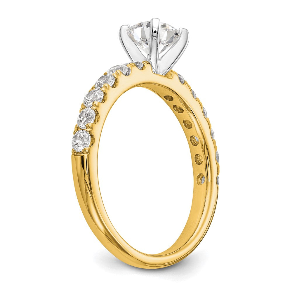 True Origin Lab Grown Diamond VS+ F+ Semi-Mount Peg Set Engagement Ring