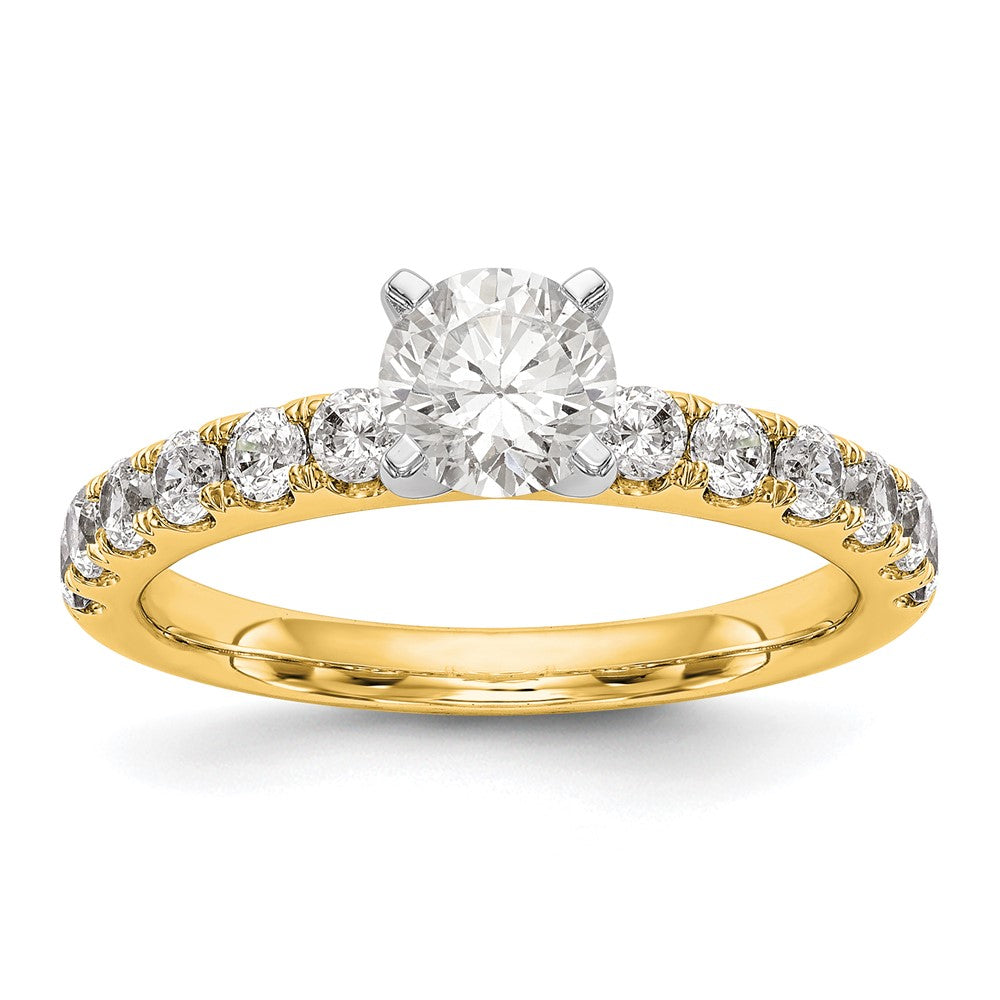 True Origin Lab Grown Diamond VS+ F+ Semi-Mount Peg Set Engagement Ring