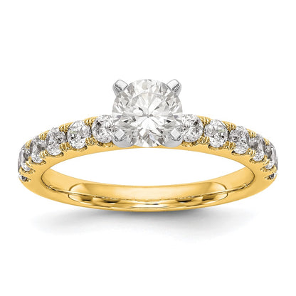 True Origin Lab Grown Diamond VS+ F+ Semi-Mount Peg Set Engagement Ring