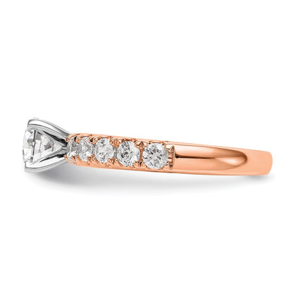True Origin Lab Grown Diamond VS+ F+ Semi-Mount Peg Set Engagement Ring