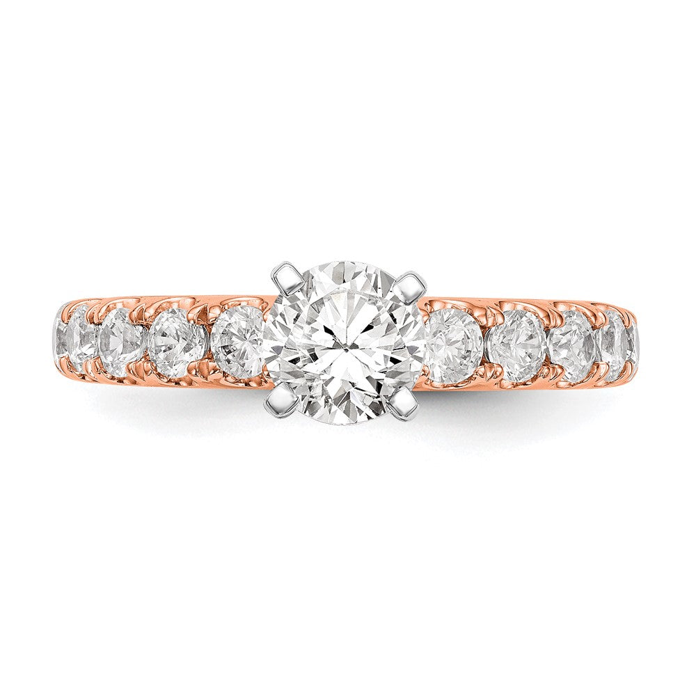 True Origin Lab Grown Diamond VS+ F+ Semi-Mount Peg Set Engagement Ring
