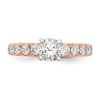 True Origin Lab Grown Diamond VS+ F+ Semi-Mount Peg Set Engagement Ring
