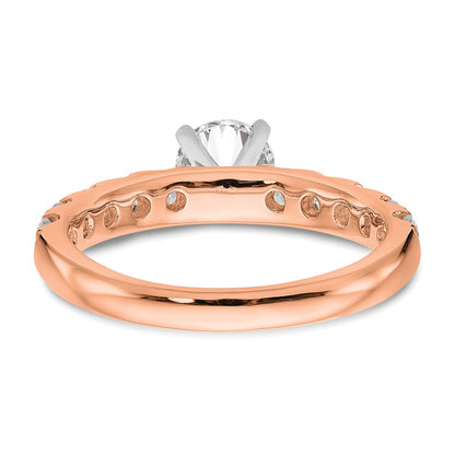 True Origin Lab Grown Diamond VS+ F+ Semi-Mount Peg Set Engagement Ring