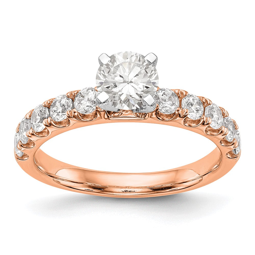 True Origin Lab Grown Diamond VS+ F+ Semi-Mount Peg Set Engagement Ring