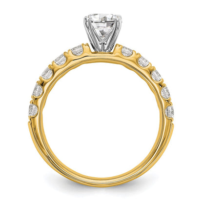 True Origin Lab Grown Diamond VS+ F+ Semi-Mount Peg Set Engagement Ring