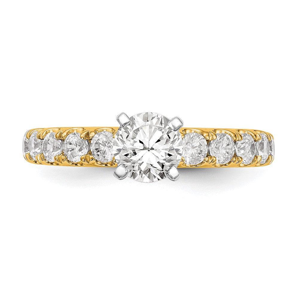 True Origin Lab Grown Diamond VS+ F+ Semi-Mount Peg Set Engagement Ring