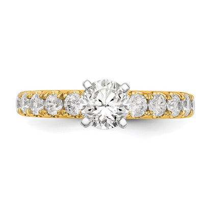True Origin Lab Grown Diamond VS+ F+ Semi-Mount Peg Set Engagement Ring