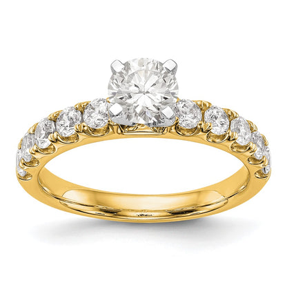 True Origin Lab Grown Diamond VS+ F+ Semi-Mount Peg Set Engagement Ring