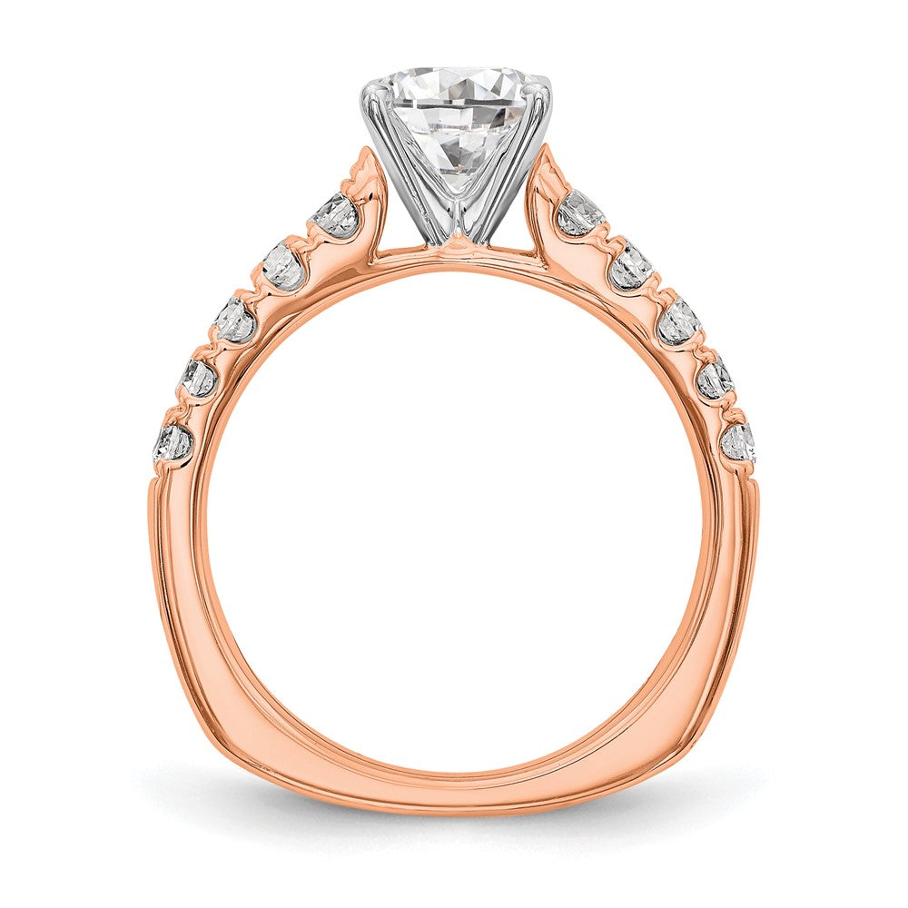 True Origin Lab Grown Diamond VS+ F+ Semi-Mount Peg Set Engagement Ring