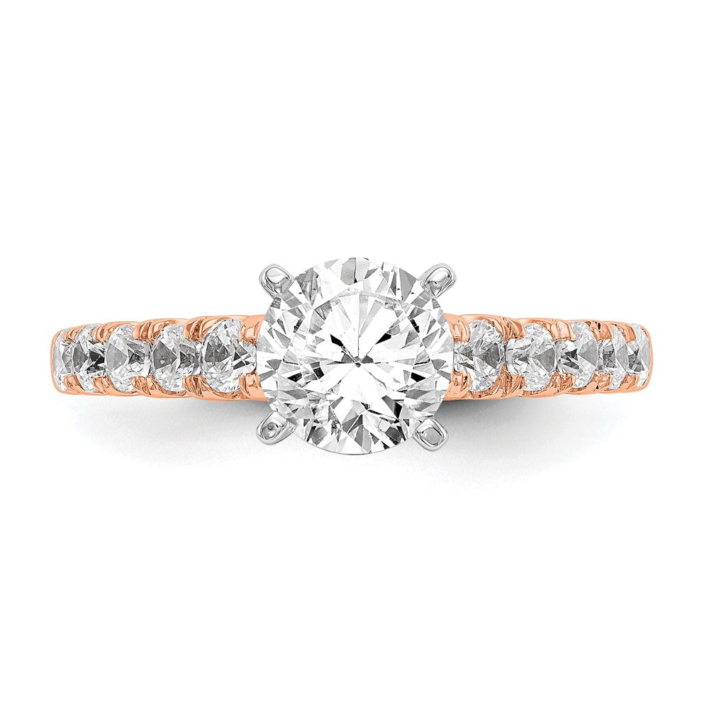 True Origin Lab Grown Diamond VS+ F+ Semi-Mount Peg Set Engagement Ring
