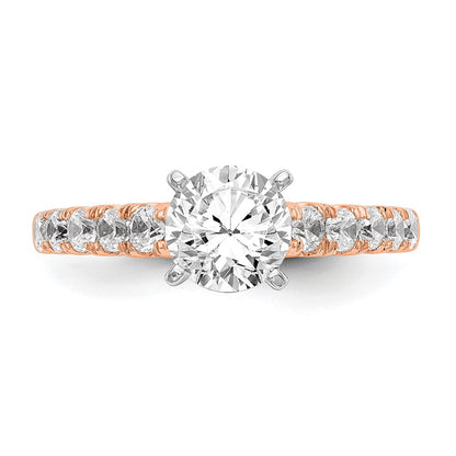 True Origin Lab Grown Diamond VS+ F+ Semi-Mount Peg Set Engagement Ring