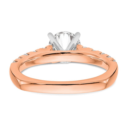 True Origin Lab Grown Diamond VS+ F+ Semi-Mount Peg Set Engagement Ring