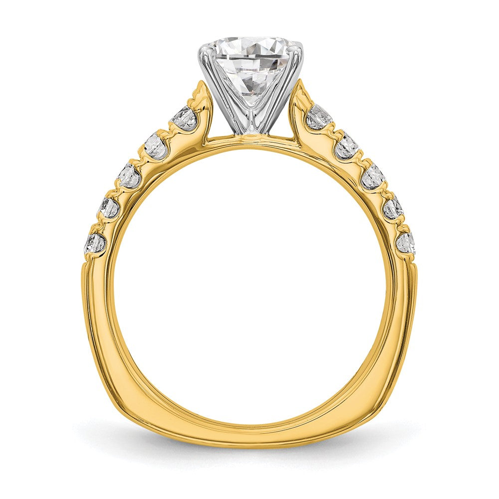 True Origin Lab Grown Diamond VS+ F+ Semi-Mount Peg Set Engagement Ring