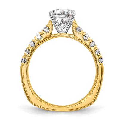 True Origin Lab Grown Diamond VS+ F+ Semi-Mount Peg Set Engagement Ring