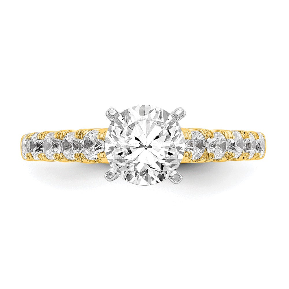 True Origin Lab Grown Diamond VS+ F+ Semi-Mount Peg Set Engagement Ring