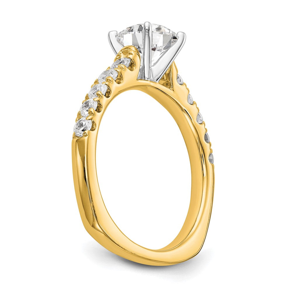 True Origin Lab Grown Diamond VS+ F+ Semi-Mount Peg Set Engagement Ring