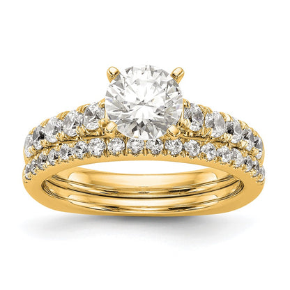 True Origin Lab Grown Diamond VS+ F+ Semi-Mount Peg Set Engagement Ring