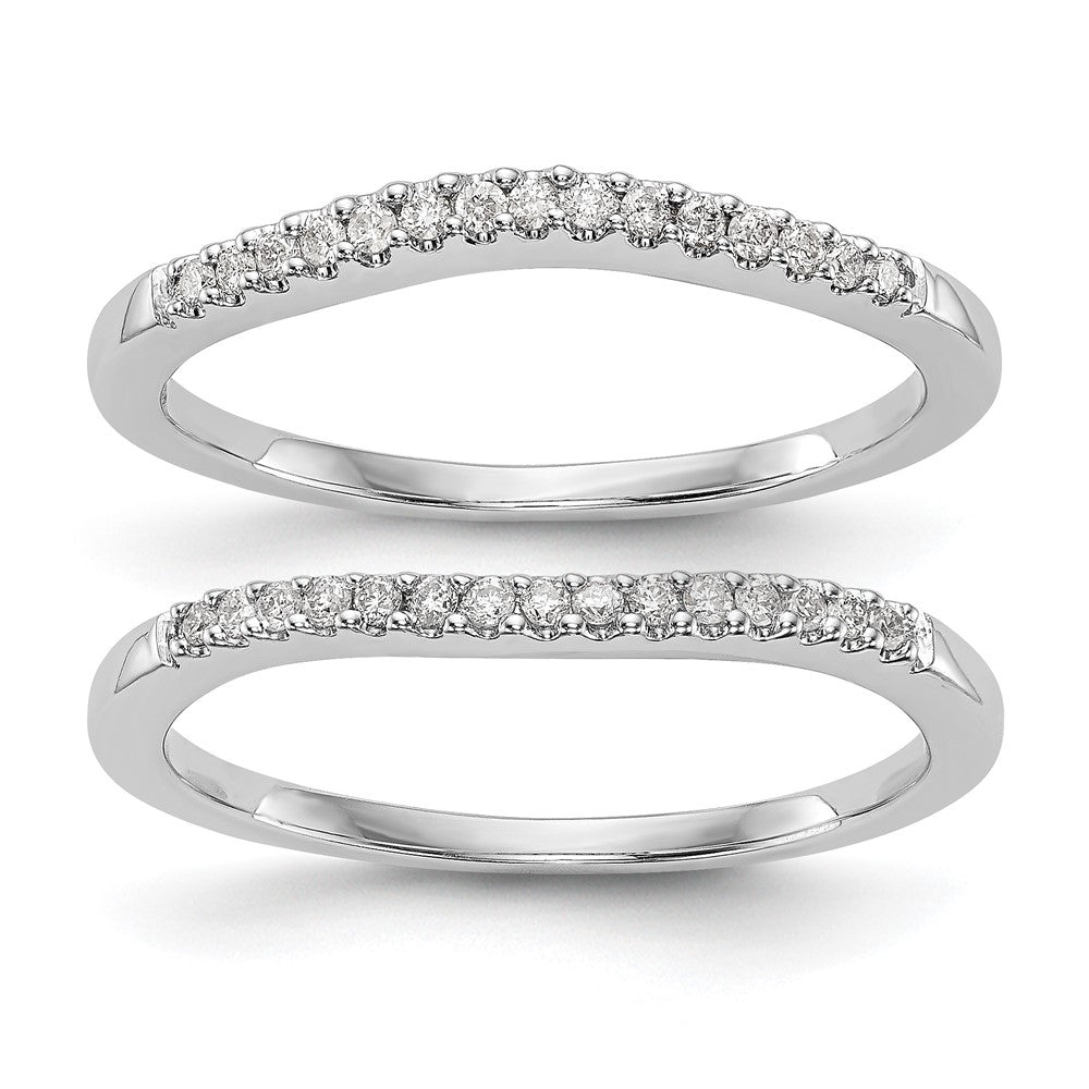 True Origin Lab Grown Diamond VS+ F+ Set of Two Complete Wedding Bands