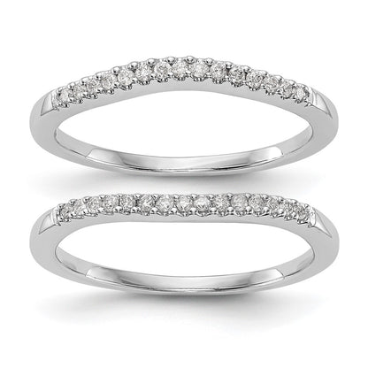 True Origin Lab Grown Diamond VS+ F+ Set of Two Complete Wedding Bands