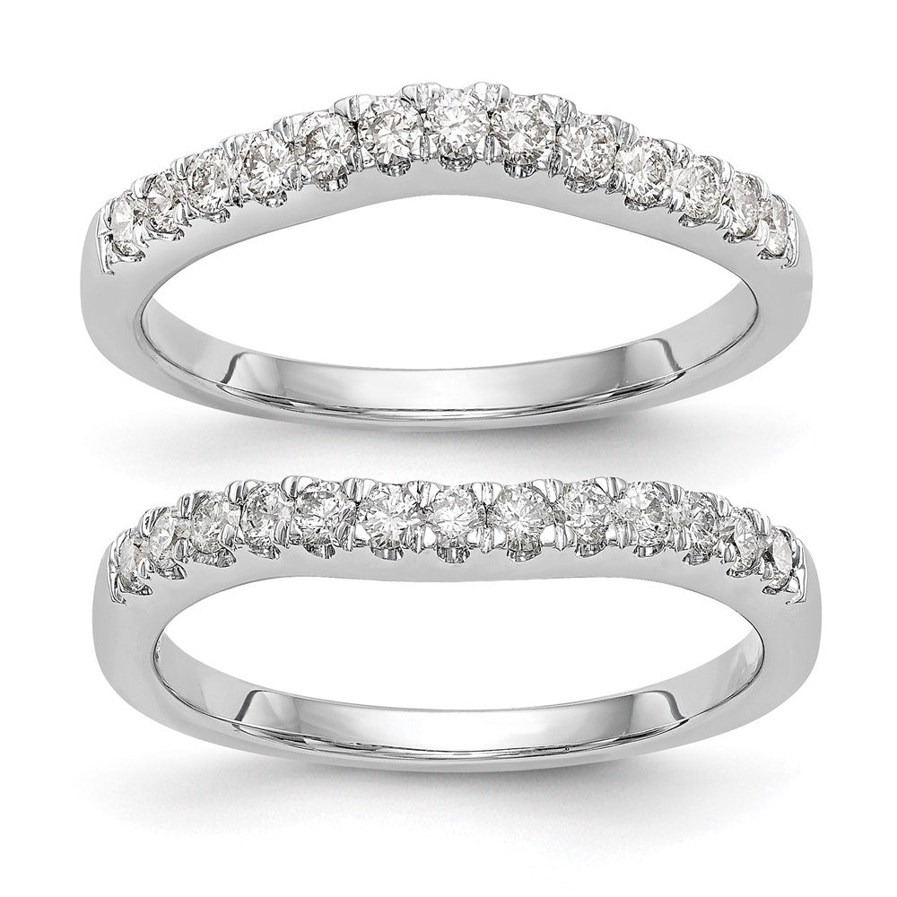 True Origin Lab Grown Diamond VS+ F+ Set of Two Complete Wedding Bands