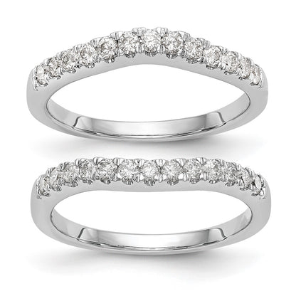 True Origin Lab Grown Diamond VS+ F+ Set of Two Complete Wedding Bands