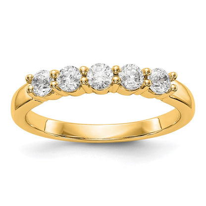 True Origin Lab Grown Diamond VS+ F+ Complete Round Five Stone Ring