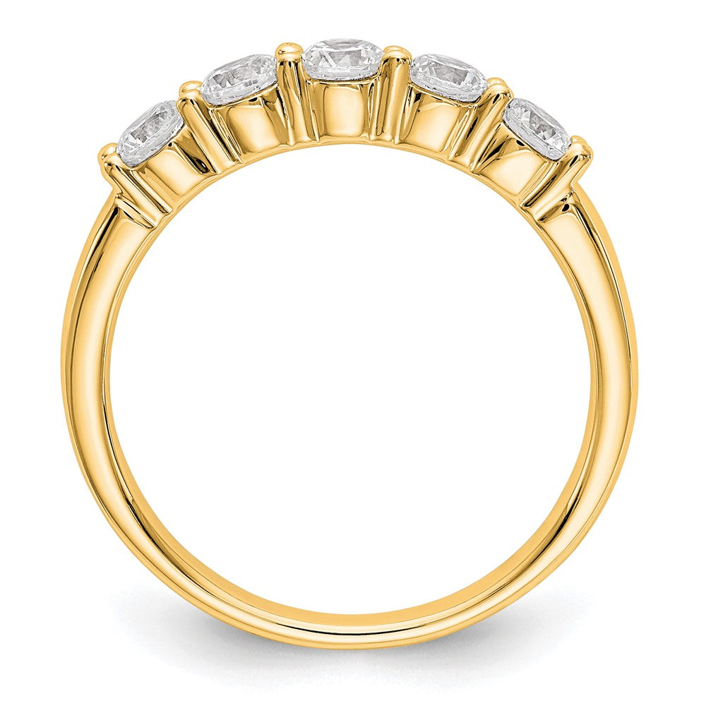 True Origin Lab Grown Diamond VS+ F+ Complete Round Five Stone Ring