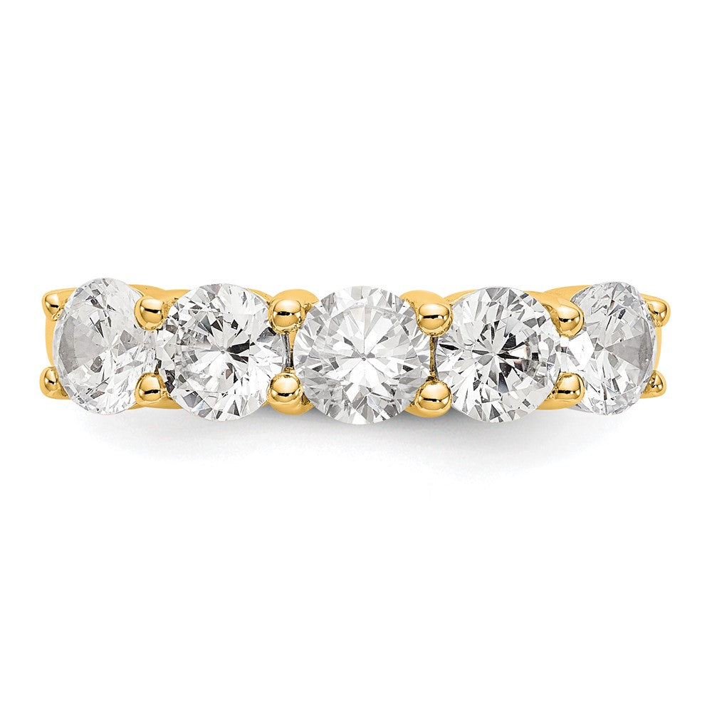 True Origin Lab Grown Diamond VS+ F+ Complete Round Five Stone Ring