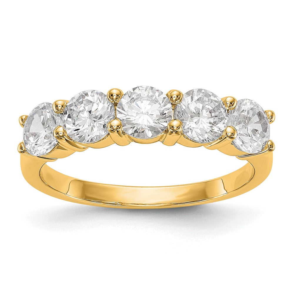 True Origin Lab Grown Diamond VS+ F+ Complete Round Five Stone Ring