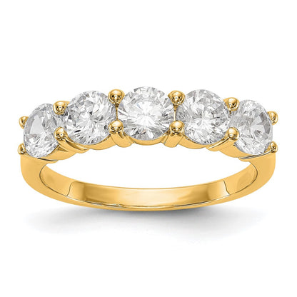 True Origin Lab Grown Diamond VS+ F+ Complete Round Five Stone Ring