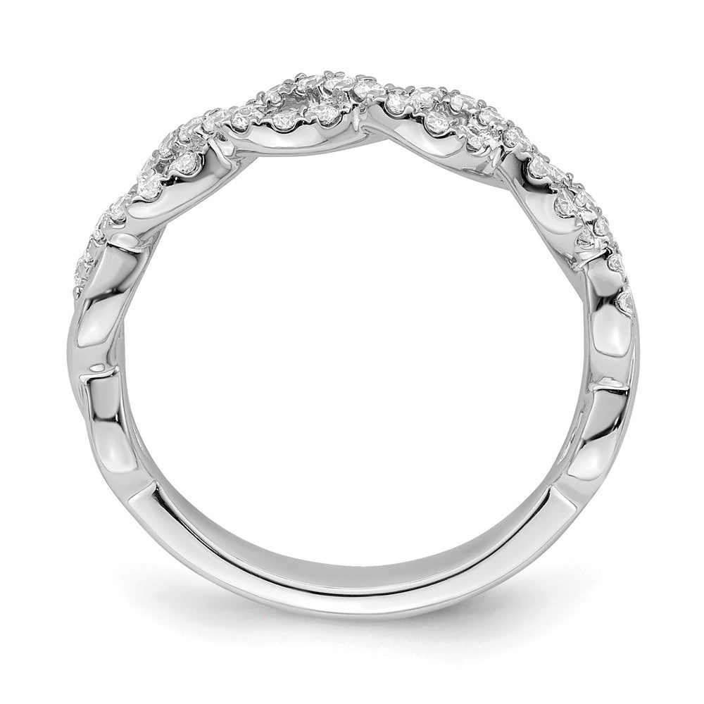 True Origin Lab Grown Diamond VS+ F+ Intertwined Complete Band