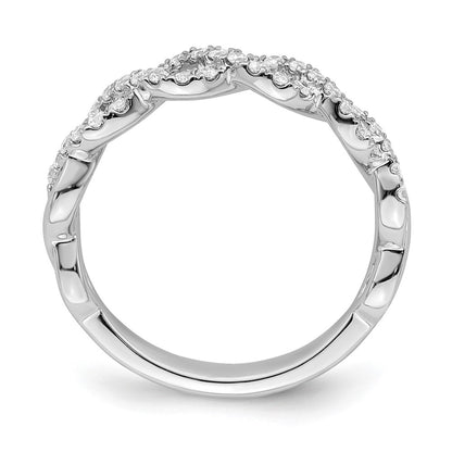 True Origin Lab Grown Diamond VS+ F+ Intertwined Complete Band