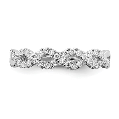 True Origin Lab Grown Diamond VS+ F+ Intertwined Complete Band