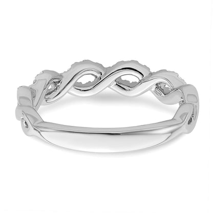 True Origin Lab Grown Diamond VS+ F+ Intertwined Complete Band