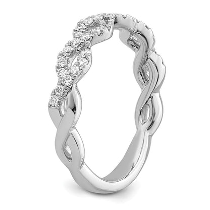 True Origin Lab Grown Diamond VS+ F+ Intertwined Complete Band