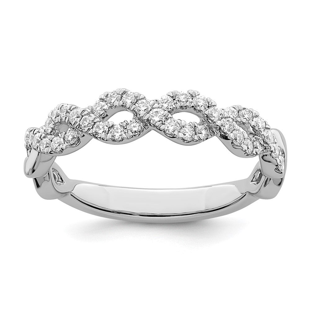 True Origin Lab Grown Diamond VS+ F+ Intertwined Complete Band
