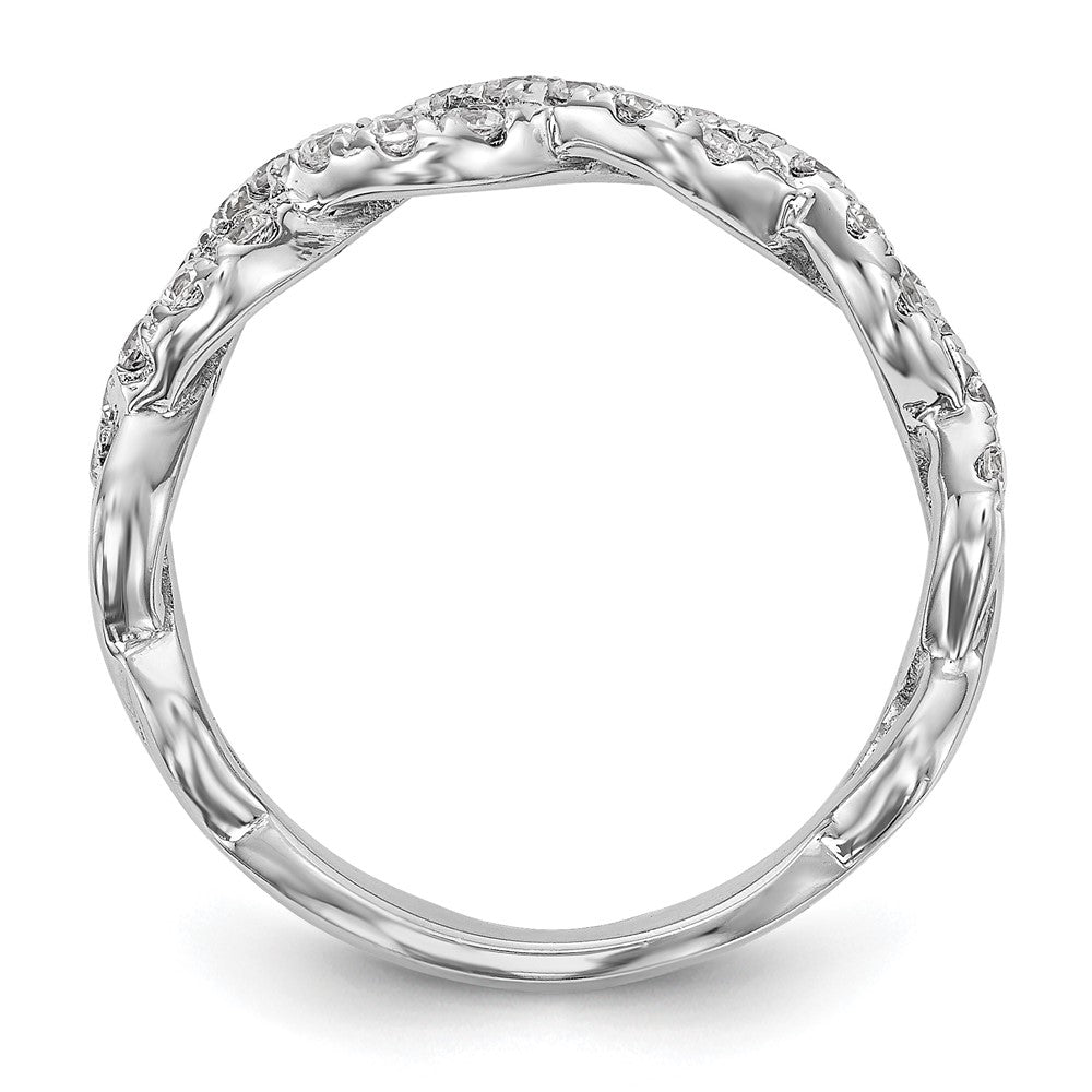 True Origin Lab Grown Diamond VS+ F+ Intertwined Complete Band