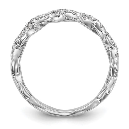 True Origin Lab Grown Diamond VS+ F+ Intertwined Complete Band