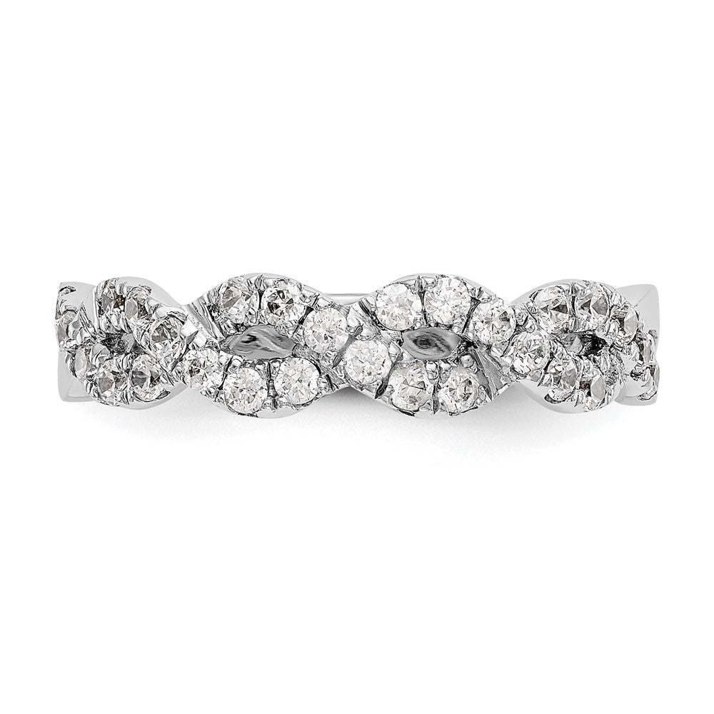True Origin Lab Grown Diamond VS+ F+ Intertwined Complete Band