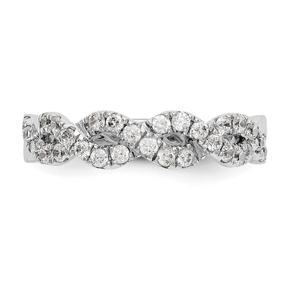 True Origin Lab Grown Diamond VS+ F+ Intertwined Complete Band