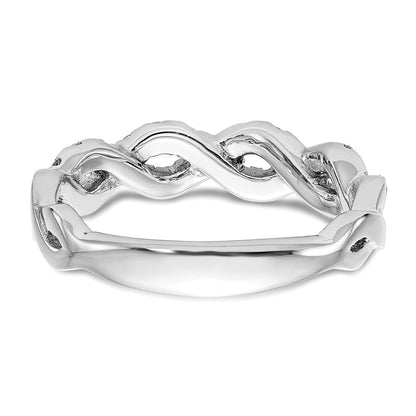 True Origin Lab Grown Diamond VS+ F+ Intertwined Complete Band