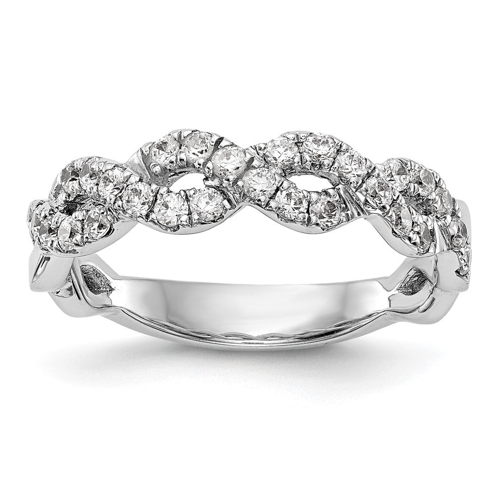 True Origin Lab Grown Diamond VS+ F+ Intertwined Complete Band