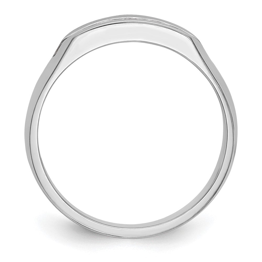 True Origin Men's Lab Grown Diamond VS+ F+ Complete Channel Five Stone Band