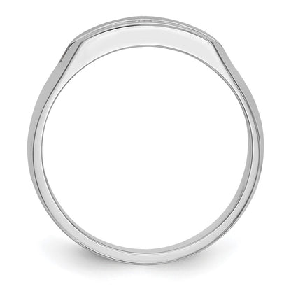 True Origin Men's Lab Grown Diamond VS+ F+ Complete Channel Five Stone Band
