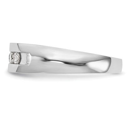 True Origin Men's Lab Grown Diamond VS+ F+ Complete Channel Five Stone Band