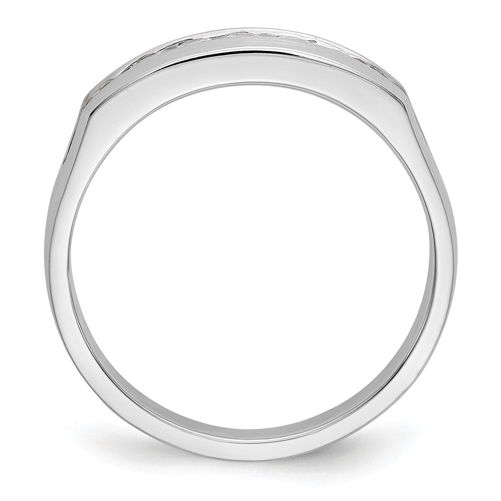 True Origin Men's Lab Grown Diamond VS+ F+ Complete Channel Band
