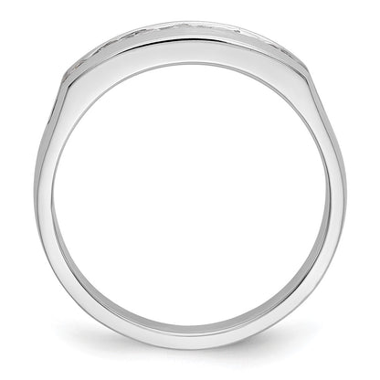 True Origin Men's Lab Grown Diamond VS+ F+ Complete Channel Band