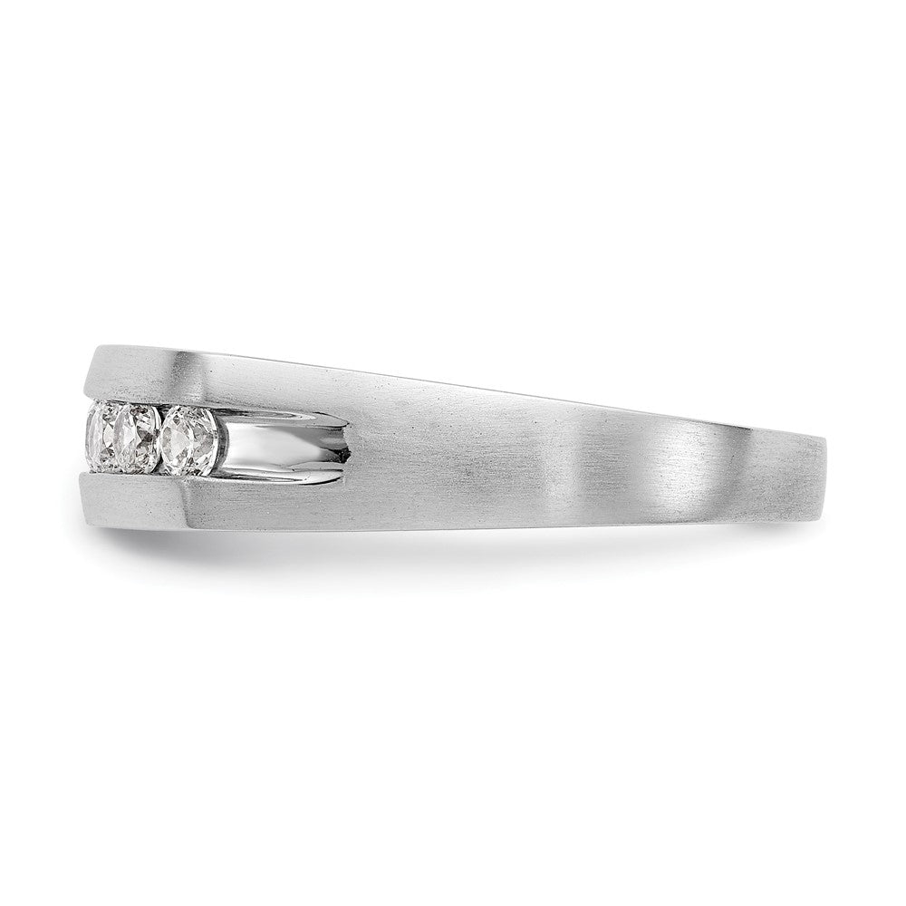 True Origin Men's Lab Grown Diamond VS+ F+ Complete Channel Band