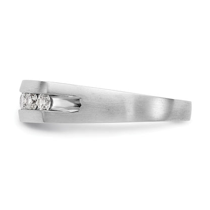 True Origin Men's Lab Grown Diamond VS+ F+ Complete Channel Band